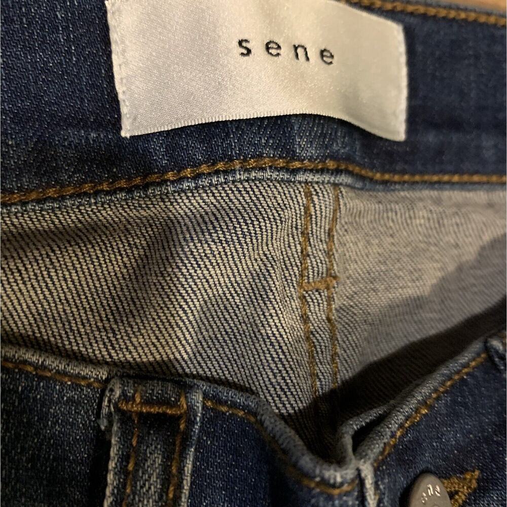 Sene Jeans Womens Size 0 Blue Straight Leg Mid Rise Pants - Picture 5 of 9